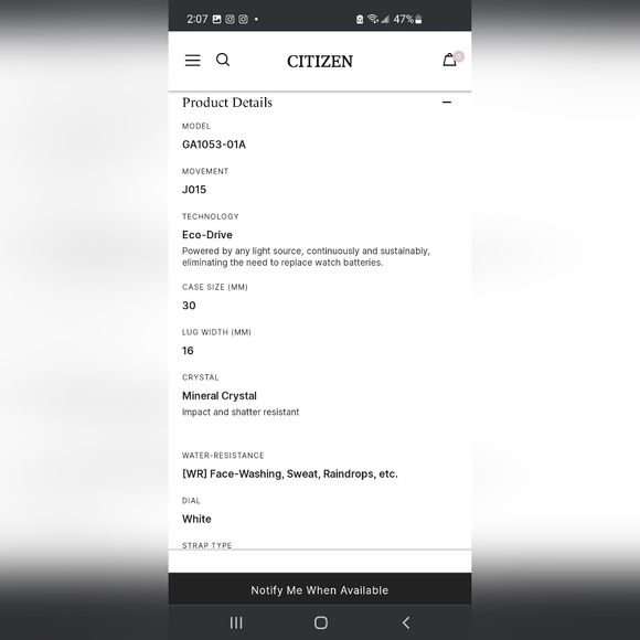 Citizen Eco Drive Watch - Picture 7 of 9